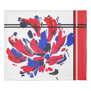 Exploded flower duvet cover