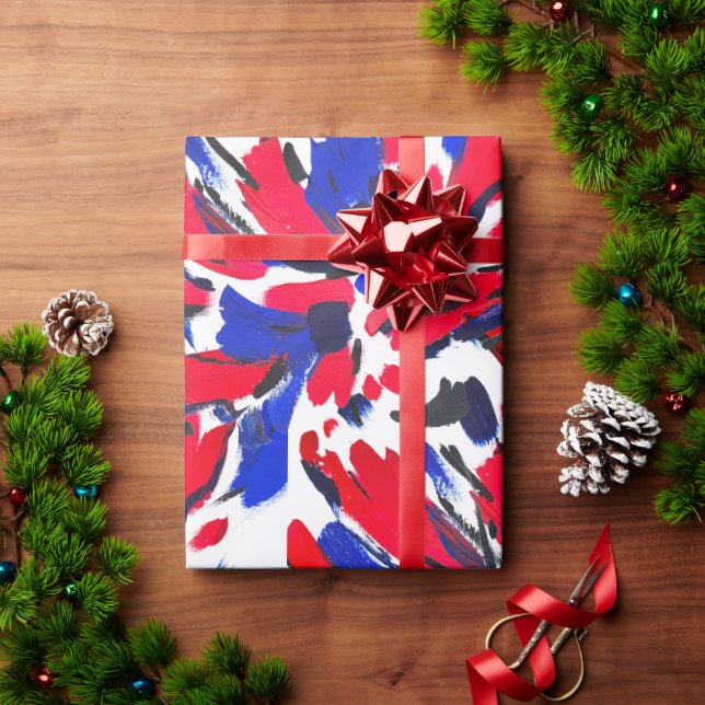 Exploded flower wrapping paper (Holiday Gift)