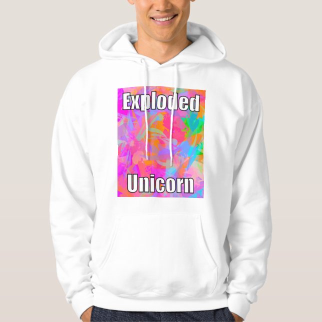 Exploded unicorn hoodie (Front)