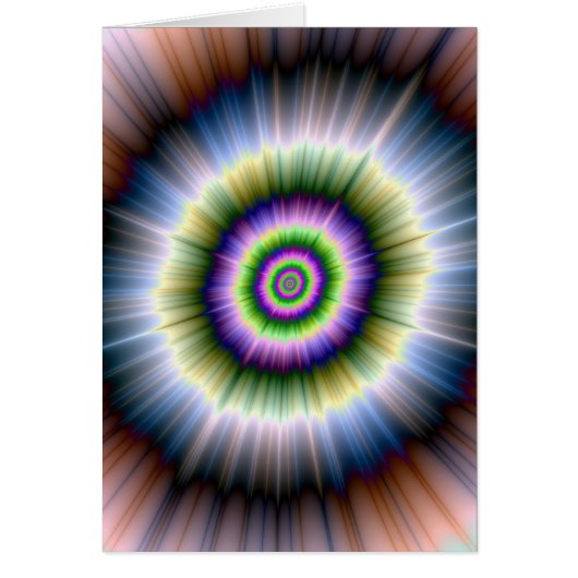 Exploding Blue Green and Pink Cards (Front)