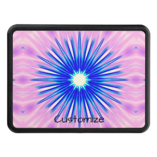 Exploding blue star cover Thunder_Cove Hitch Cover