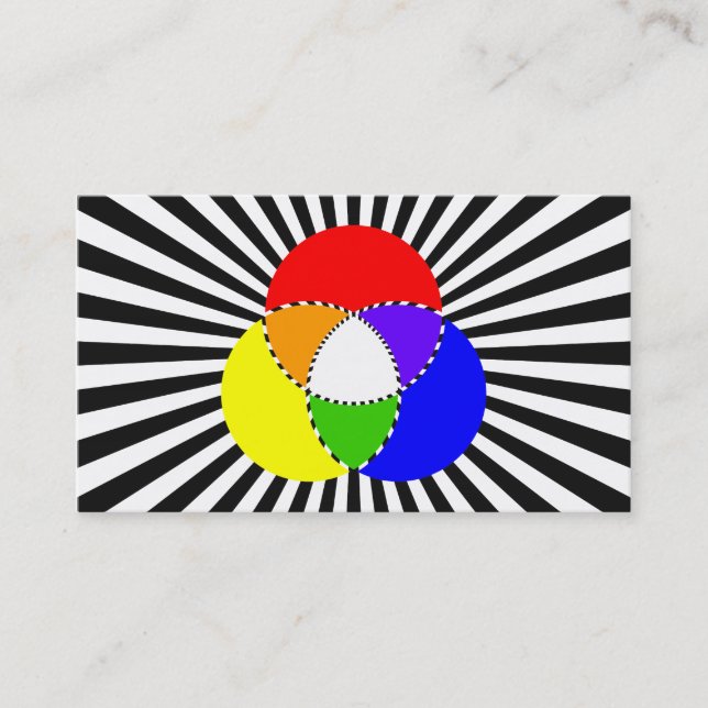 exploding color chart business card (Front)