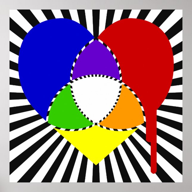 exploding color chart heart (Front)
