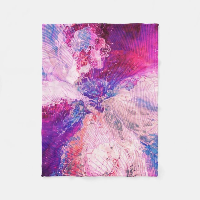 Exploding Color Fleece Blanket (Front)