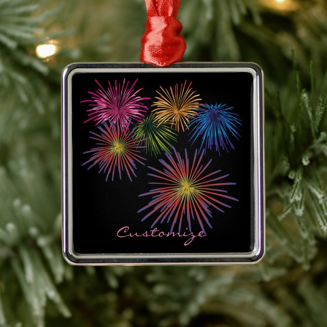 Exploding Fireworks Thunder_Cove Ceramic Ornament (Tree)
