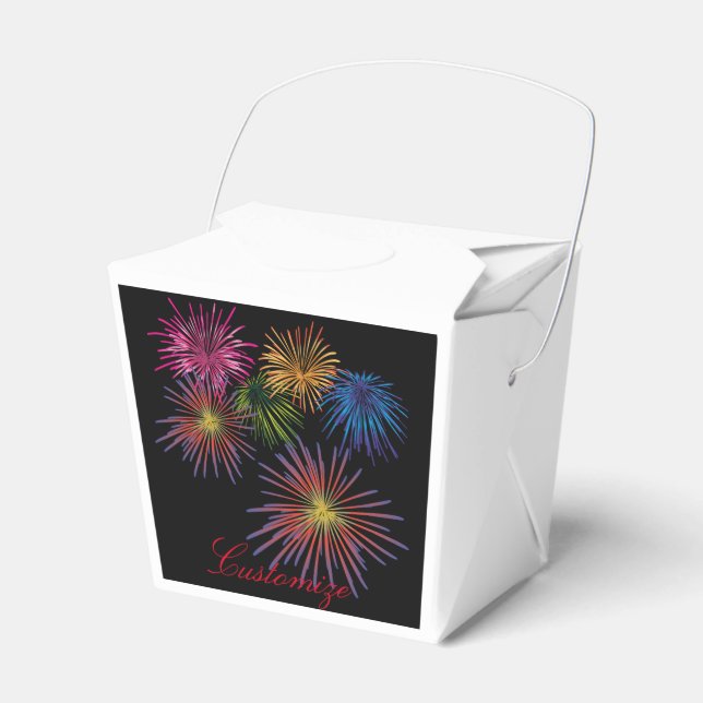 Exploding Fireworks Thunder_Cove Favor Boxes (Front Side)