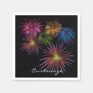 Exploding Fireworks Thunder_Cove Napkins