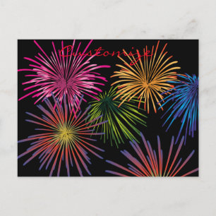 Exploding Fireworks Thunder_Cove Postcard