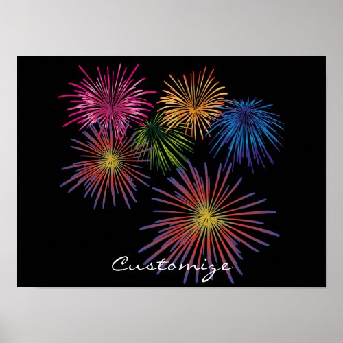 Exploding Fireworks Thunder_Cove Poster