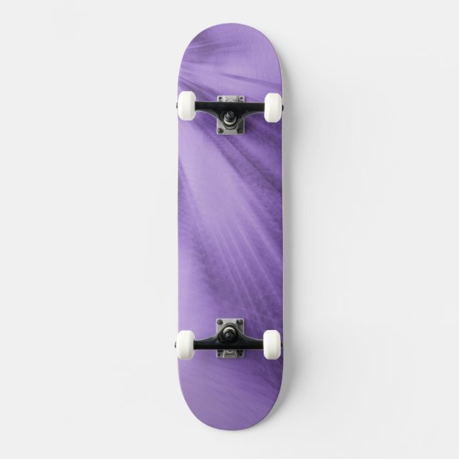 Exploding Lavender Skateboard Deck (Front)