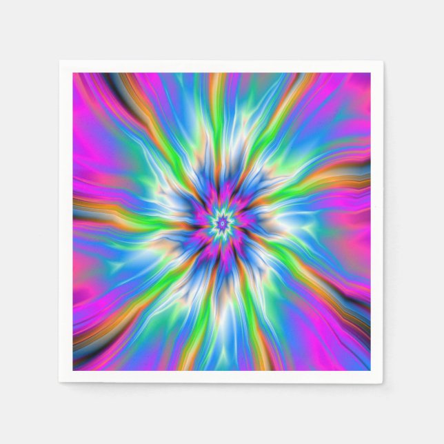 Exploding Palette of Blue and Pink Napkins (Front)