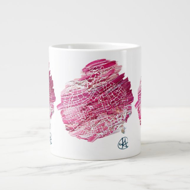 Exploding Pomegranate Studio Art Oversized Mug (Front)