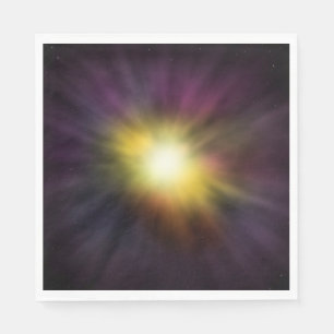 Exploding Star Cool Digital Space Artwork Napkins