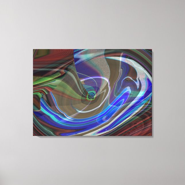 Exploding Universe Abstract Wrapped Canvas Print (Front)