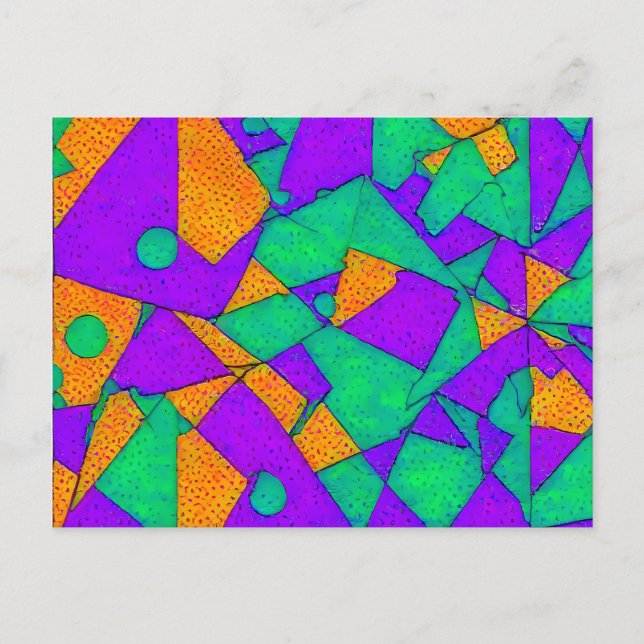 Exploited - Ken Gage Abstract Postcard (Front)