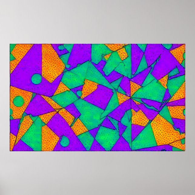 Exploited - Ken Gage Abstract Poster (Front)