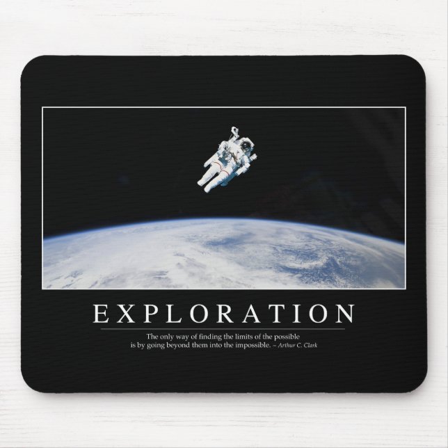 Exploration: Inspirational Quote 1 Mouse Pad (Front)