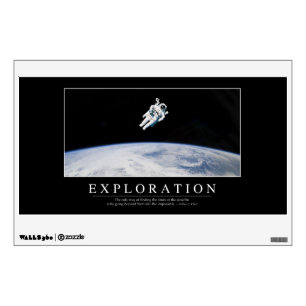 Exploration: Inspirational Quote 1 Wall Sticker