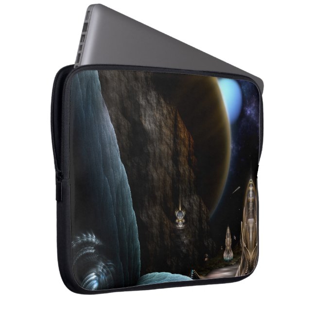 Exploration Of Space Fractal Art Laptop Sleeve (Front Right)