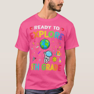 Explore 8th Grade Back To School Astronaut Space E T-Shirt