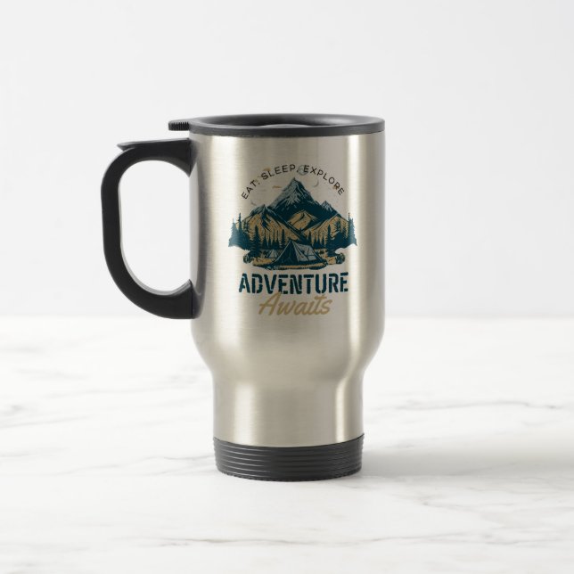 Explore & Adventure Travel Mug (Left)