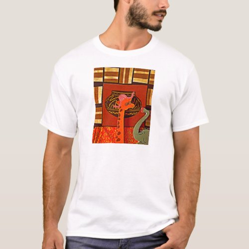 Explore African Wonder Giraffe Art in Marvin Hat T_Shirt