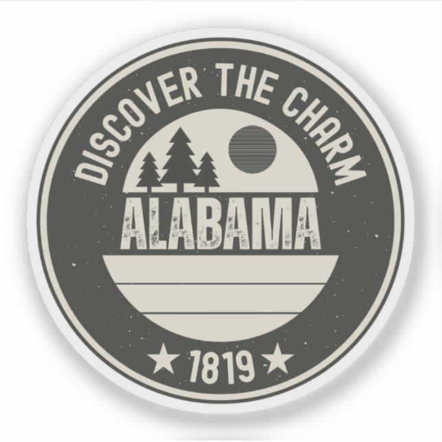 Explore Alabama - Designs for Every Lover Sticker (Front)