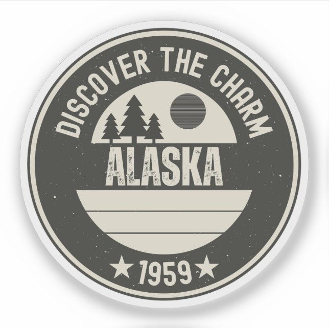 Explore Alaska- Designs for Every Lover Sticker (Front)
