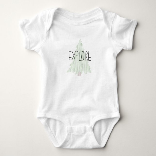 Explore Baby Jumpsuit Bodysuit (Front)