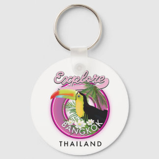 explore Bangkok indonesia travel logo Keychain