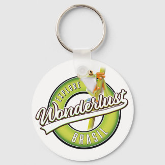 explore brazil wonderlust car magnet keychain