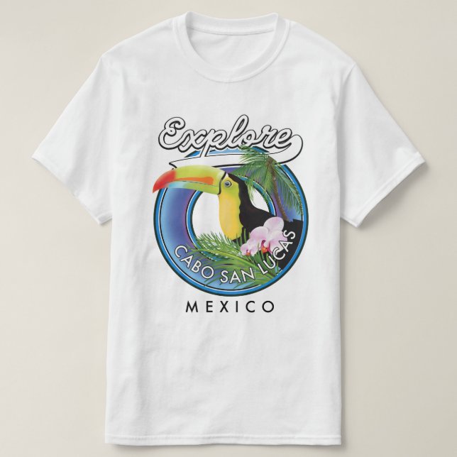 explore cabo san lucas mexico travel patch T-Shirt (Design Front)