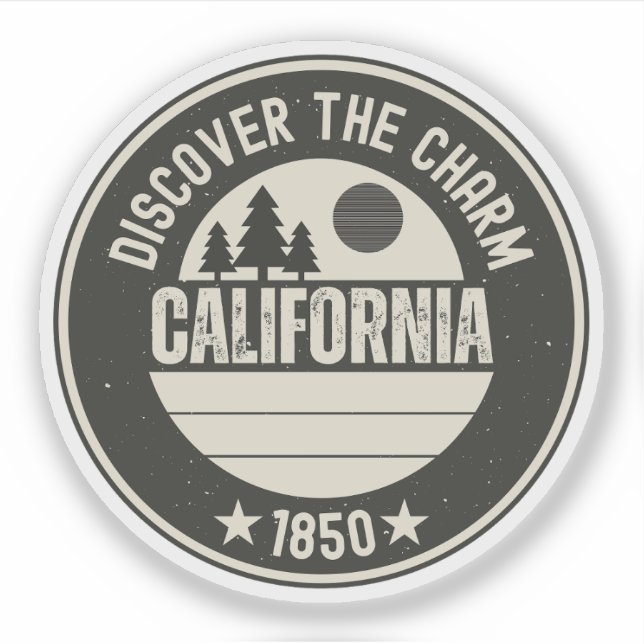 Explore California- Designs for Every Lover Sticker (Front)