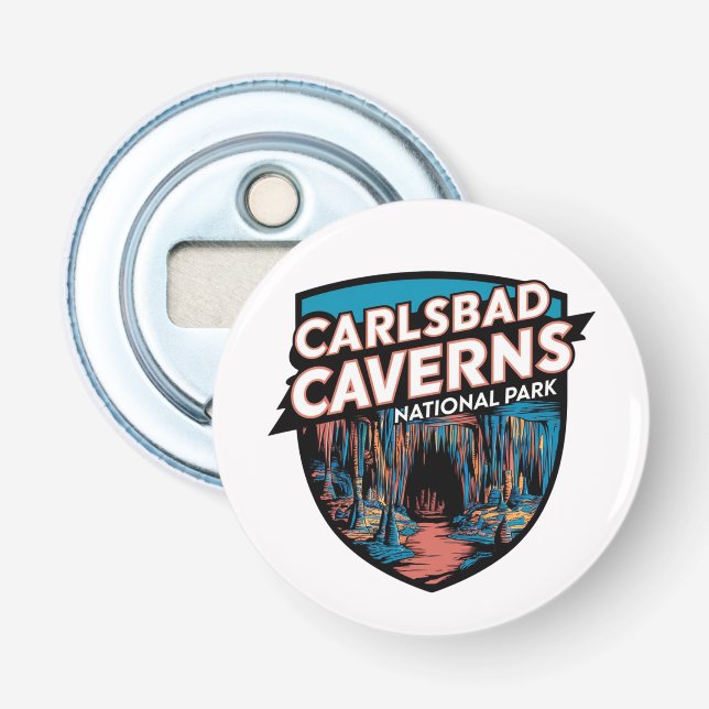 Explore Carlsbad Caverns National Park Bottle Opener (Front)