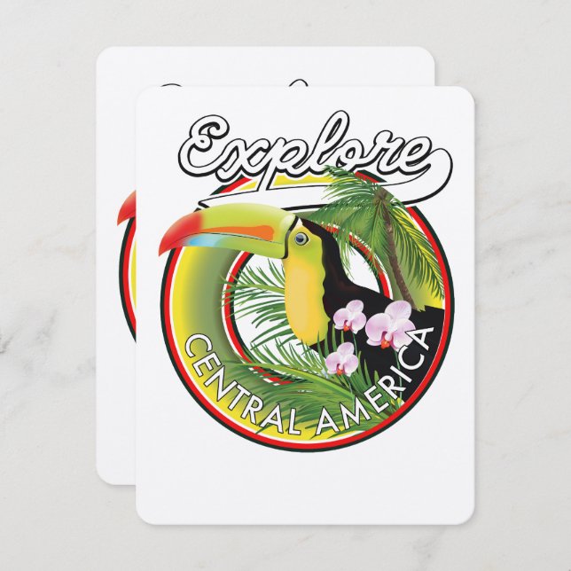 Explore Central America logo. (Front/Back)