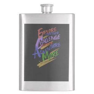 Explore Challenge Adventure Quote Motivation Flask