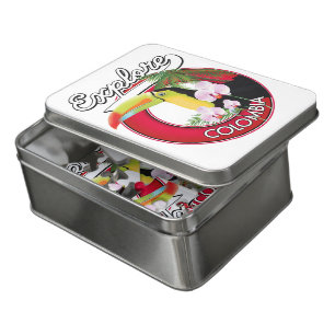 Explore Colombia retro logo Jigsaw Puzzle