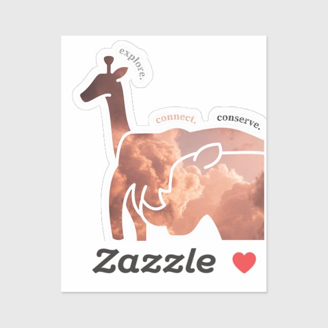 Explore, Connect, Conserve  Sticker (Sheet)