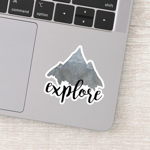 Explore  Cool Hand Lettered Outdoorsy Quote Sticker