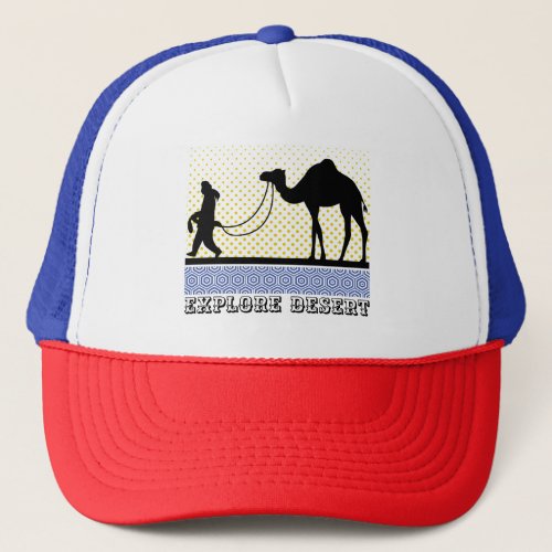 explore desert trucker hat