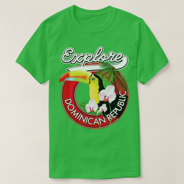 Explore Dominican Republic retro T-Shirt (Design Front)