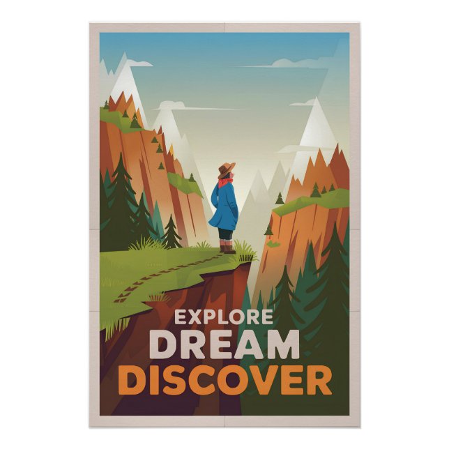 Explore dream discover poster (Front)