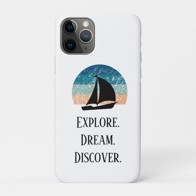 Explore. Dream. Discover. Travel Cellphone Case (Back)