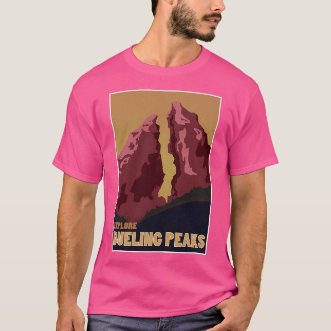 Explore Dueling Peaks T-Shirt (Front)