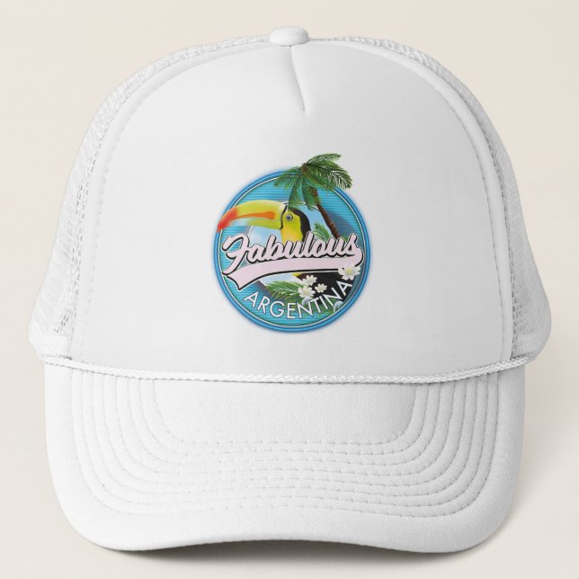 explore fabulous Argentina logo Trucker Hat (Front)