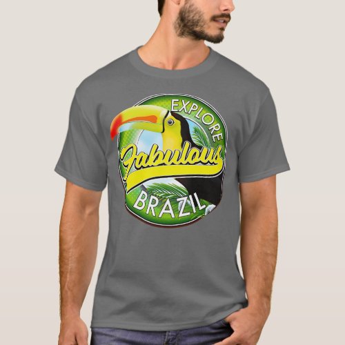 Explore Fabulous Brazil Logo T_Shirt