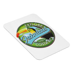 Explore fabulous costa rica logo magnet