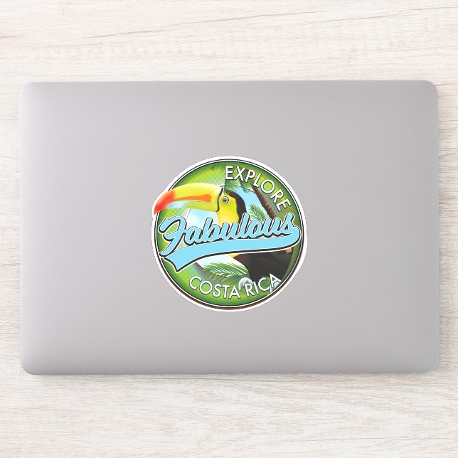 Explore fabulous costa rica logo sticker (Computer)