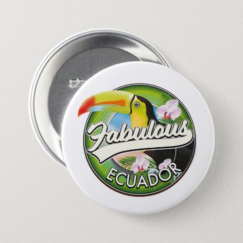 Explore fabulous Ecuador logo Button