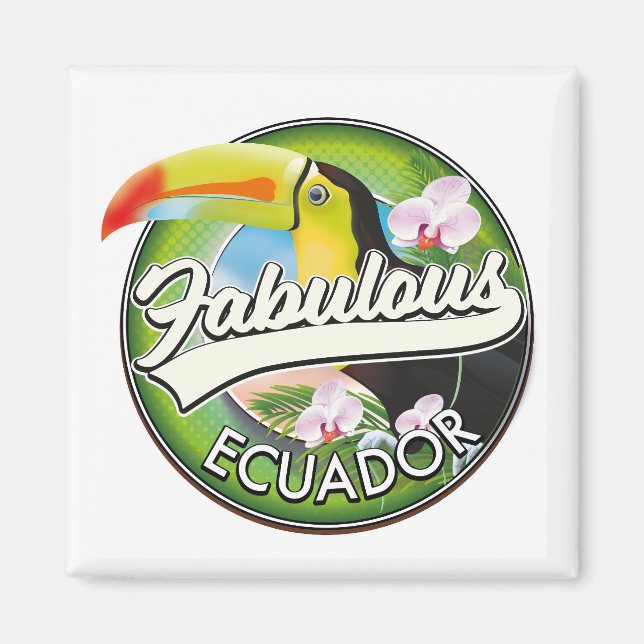 Explore fabulous Ecuador logo Magnet (Front)
